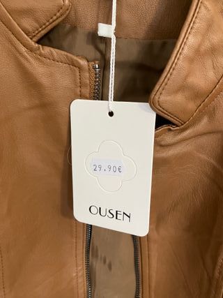 Chaqueta polipiel amarilla sin estrenar