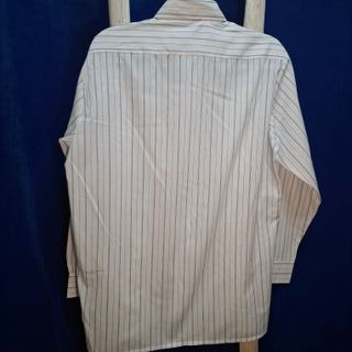 Camisa de rayas Scorporello blanca y azul