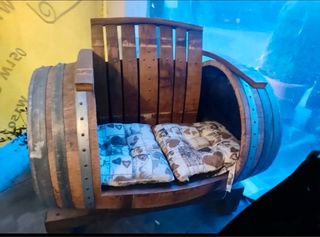 Panca fatta a mano da botte