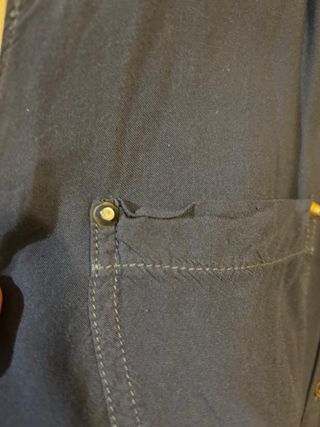 Camisa sin mangas azul Shana Talla L