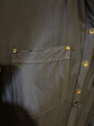 Camisa sin mangas azul Shana Talla L