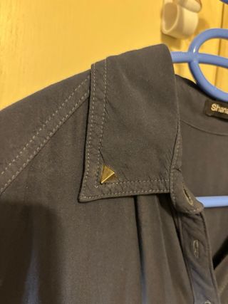 Camisa sin mangas azul Shana Talla L