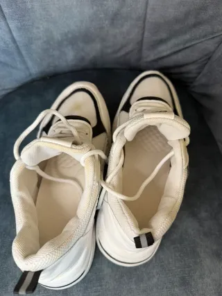 Scarpe donna bianche e nere n. 39