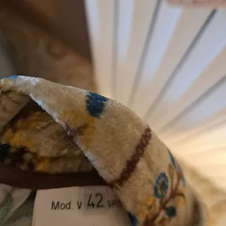 Pantaloni Lucille velluto fantasia floreale