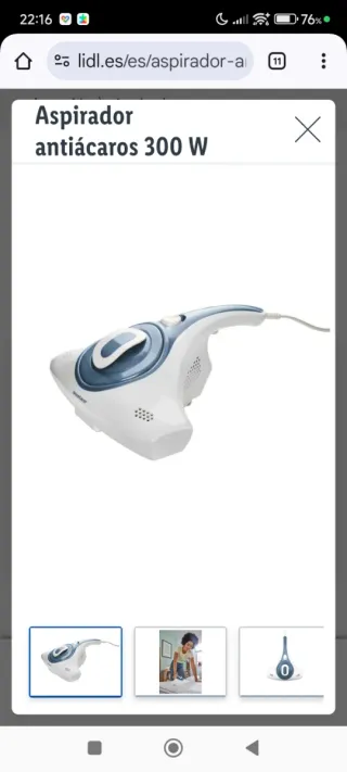 Aspirapolvere Antiacaro SilverCrest 300W