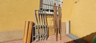 Puesto de mercado madera plegable