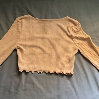 Camiseta/top corta manga larga