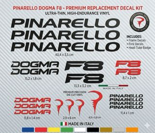 Adesivi Pinarello Dogma F8 Made in Italy