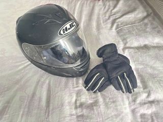 Casco moto negro mate HJC talla XS