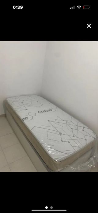Canapé y colchon de 90x190 en oferta