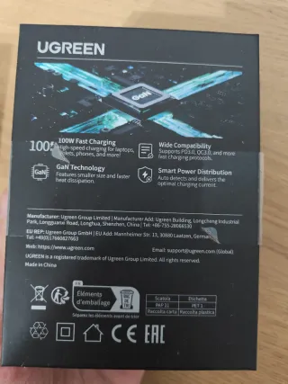 Cargador UGREEN Uno RG 100W Robot