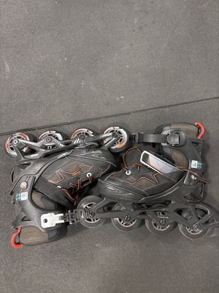 Patines en línea Oxelo Negro Naranja Talla 32-35