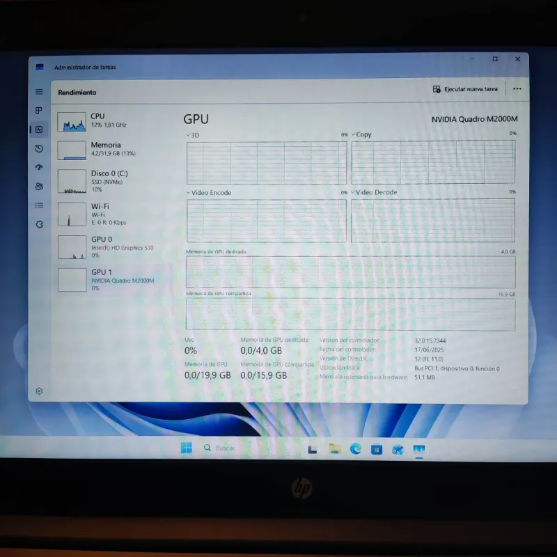 Estación de Trabajo HP i7 32GB RAM SSD Nvidia afbeelding 7