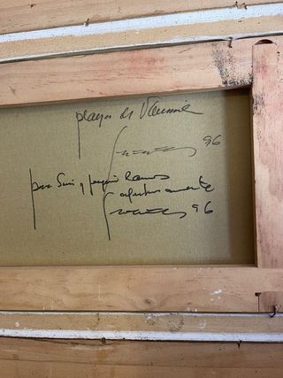 Cuadro Eustaquio Segrelles Playa de Valencia