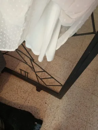 Vestido blanco bordado SHEIN