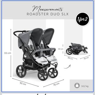 Passeggino Gemellare Hauck Roadster Duo