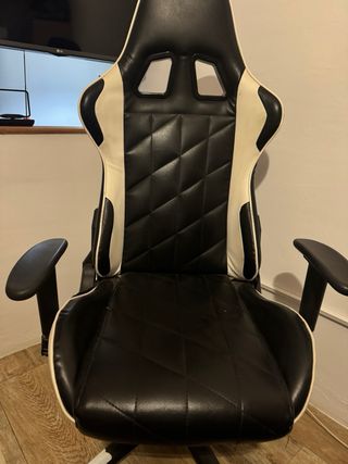 Silla Gaming Negra y Blanca