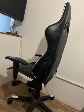Silla Gaming Negra y Blanca