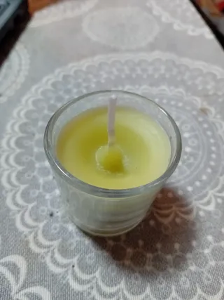 Vela artesanal aromática de cristal