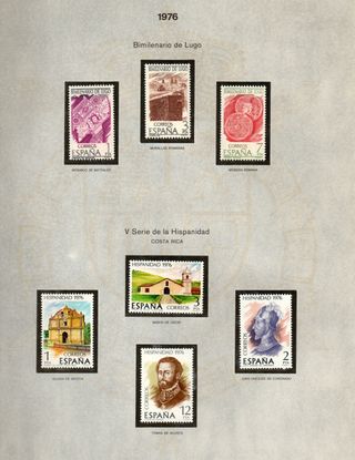 Collezione 1976 Francobolli Spagna anno 1976