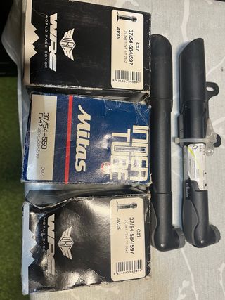 Cámaras de bicicleta Mitas y WRC