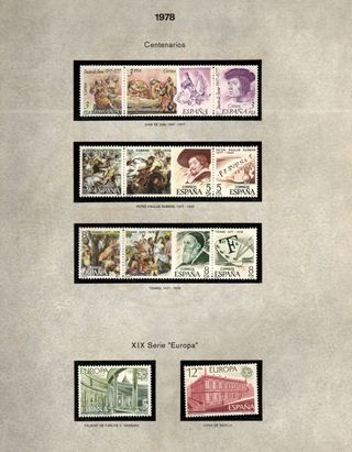 Collezione 1978 Francobolli Spagna, anno 1978