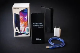 Samsung Galaxy A70 128GB Negro + Carcasa