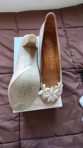 Zapatos en piel Hispanitas Beige Talla 39