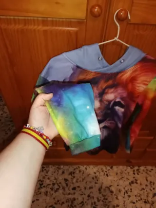 Sudadera invierno hombre,con estampado de león mul