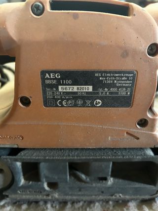 Lijadora de banda AEG 1100W