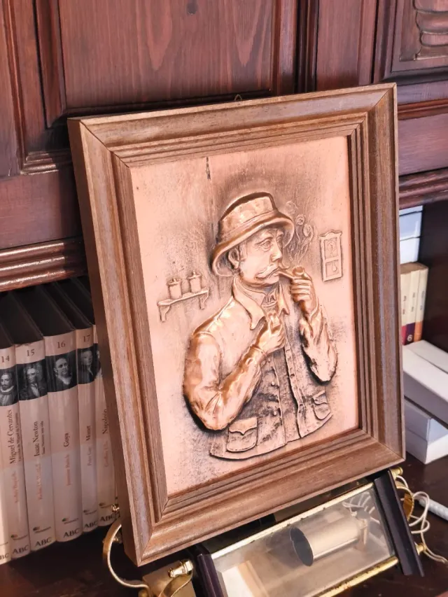 Quadro in bronzo cesellato, misure nelle foto