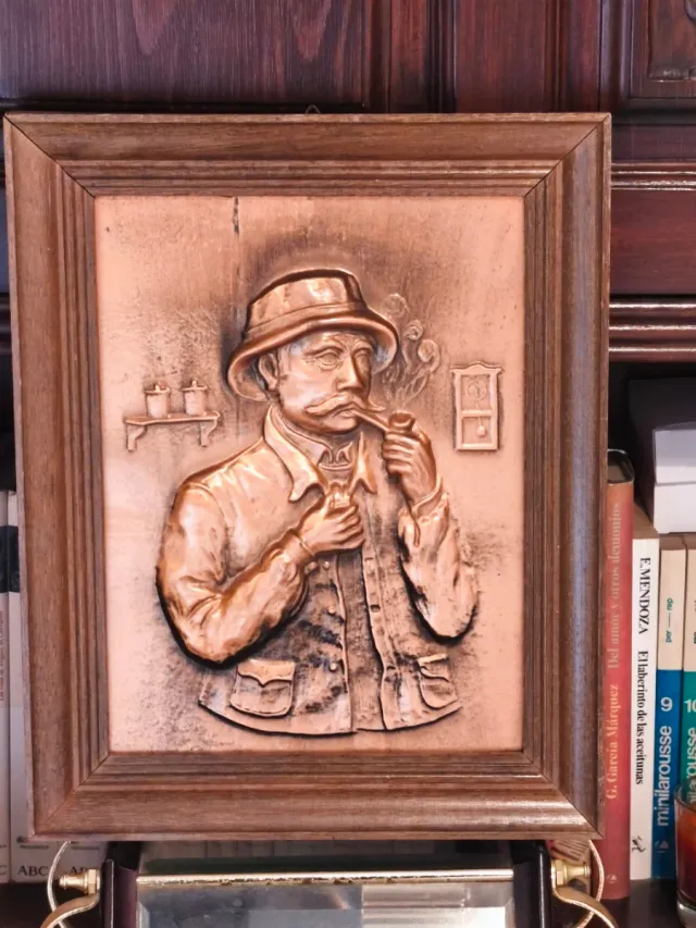 Quadro in bronzo cesellato, misure nelle foto