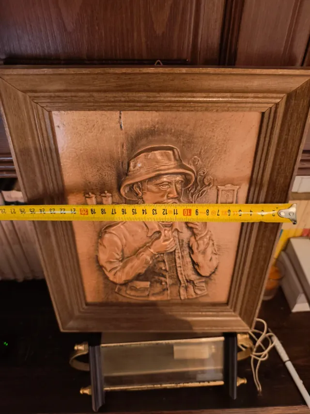 Quadro in bronzo cesellato, misure nelle foto