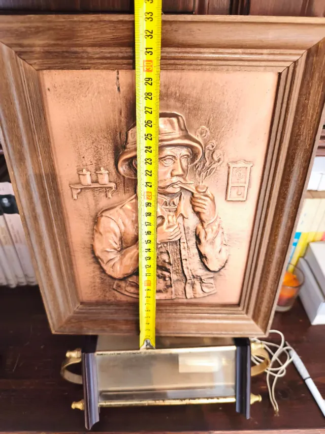 Quadro in bronzo cesellato, misure nelle foto