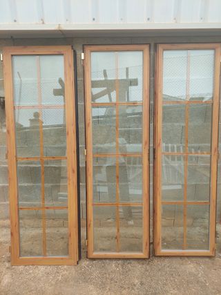 Ventanas y puertas aluminio imitación madera
