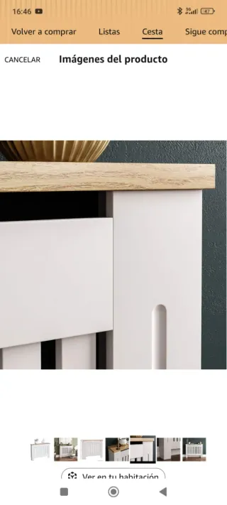 Mesa cubre radiador estilo moderna