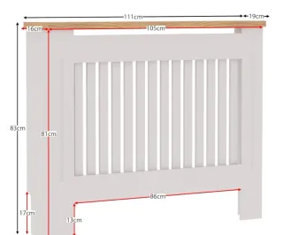 Mesa cubre radiador estilo moderna