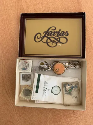 Reloj Vintage Farías No1 + Caja y Piezas