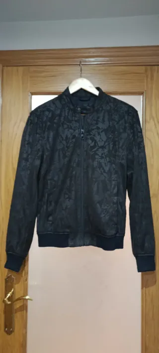 Bomber negra/marrón hombre Talla S