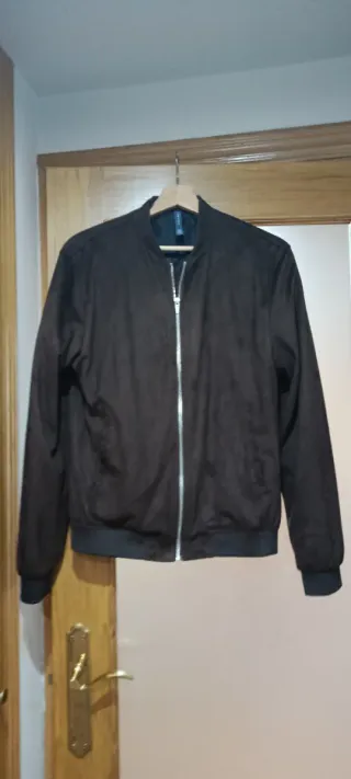 Chaqueta Bomber Marrón Hombre Talla S