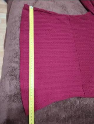 Camiseta SHEIN encaje roja talla L