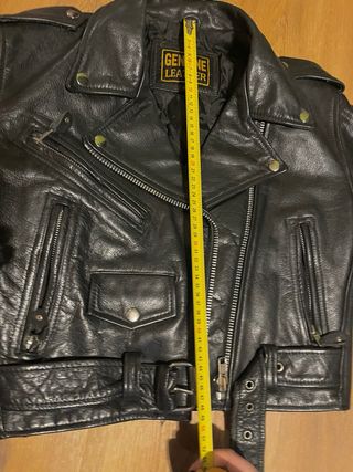 Chupa de cuero Baphomet pintada a mano