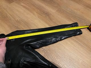 Chupa de cuero Baphomet pintada a mano