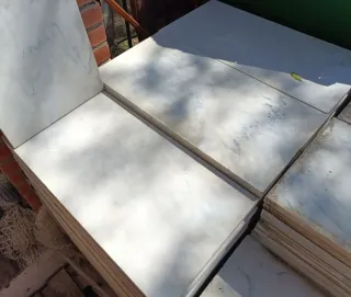 Mármol blanco brechado 60x30 cm losas suelo