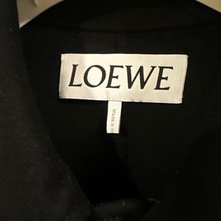 Chaqueta Loewe Piel Negra y Azul