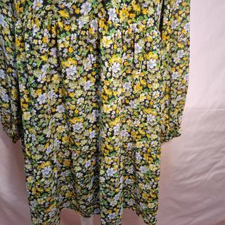 Vestido Vila floral negro multicolor