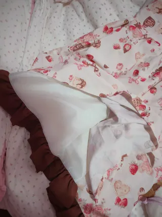 Vestido floral flores chocolates Liz Lisa