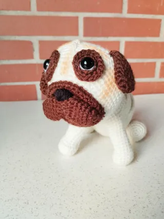 Perro Carlino Amigurumi