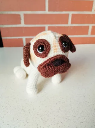 Perro Carlino Amigurumi