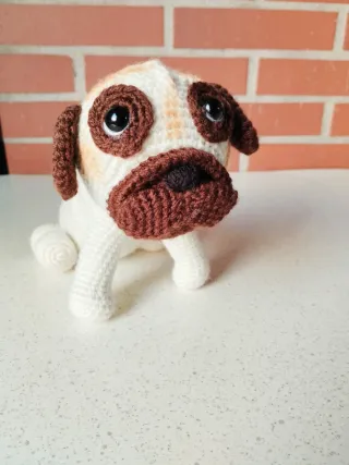 Perro Carlino Amigurumi